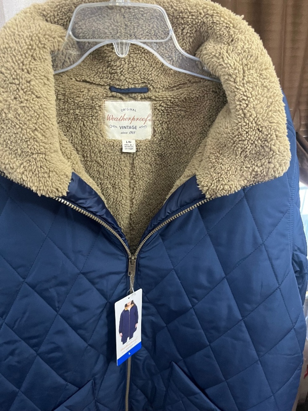Weatherproof Vintage Sherpa Lined Quilted long coat